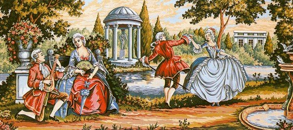 Needlepoint Canvas by Margot Le menuet (margot-173-3081)