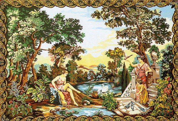 Needlepoint Canvas by Margot Verdure aux Dianes d'apres Tapisserie du XVIII (margot-233-2708)