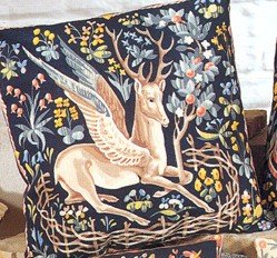 Needlepoint Canvas by SEG Medieval Winged Stag (seg-1904-19)