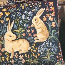 Needlepoint Canvas by SEG Medieval Rabbits (seg-1904-15)