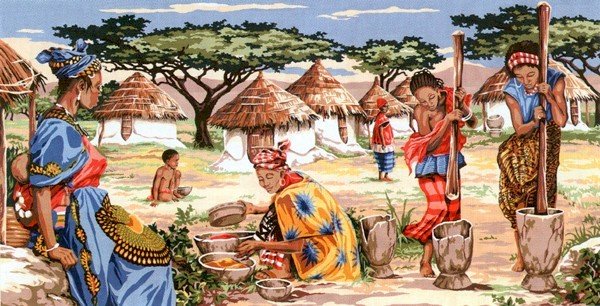 Needlepoint Canvas by SEG Coleurs d'Afrique (seg-932-103)