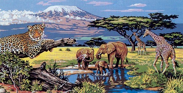Needlepoint Canvas by SEG Kilimanjaro (seg-932-100)