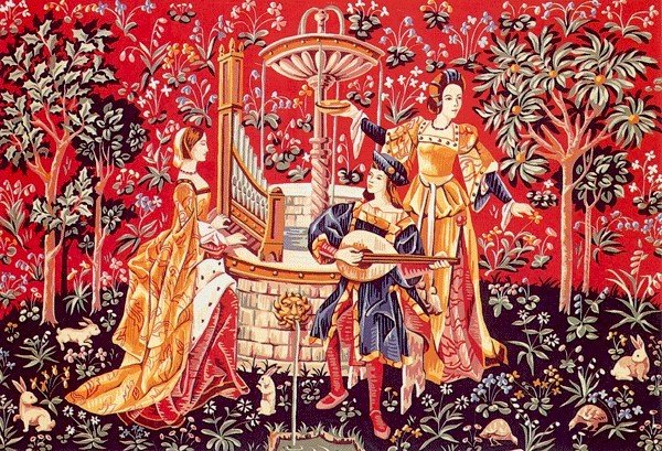 Needlepoint Canvas by SEG Concert a la fontane XV Siecle (seg-933-09)