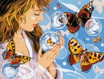 Needlepoint Canvas by SEG Bulles de cristal (seg-981-148)