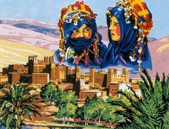 Needlepoint Canvas by SEG La vallee des kasbahs (seg-981-150)