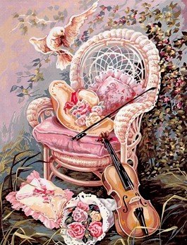 Needlepoint Canvas by SEG Le jardin de musique (seg-981-116)