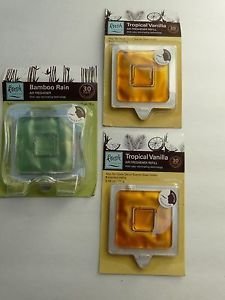 Fresh Decor Air Freshener BAMBOO RAIN +4 REFILLS TROPICAL VANILLA New