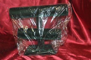 Green Velvet 2 Tier Bracelet Watch T-Bar 7"H Jewelry Holder Display Stand Rack