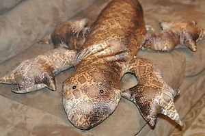 Komodo Dragon Plush from Collectors choice Bean Bag Friends 3 feet 5''Long 24''W