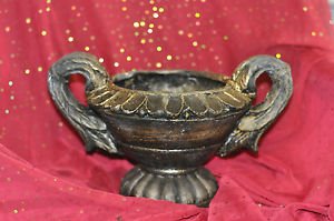 Clay Polymer Vase Pottery Art Handmade Vase 13''X 8'' Long from handle 2 handle