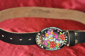 ED Hardy for the world Leather Belt by Christian Audigier