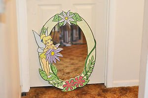 Disney Tinkerbell Mirror Tinker Bell Fairies Wall Mirror Child's Free Shipping
