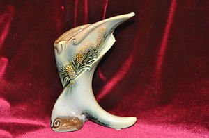 HULL POTTERY PARCHMENT AND PINE #S-2-R VASE! Multi-Colored and