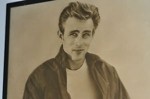 James Dean Black Celebrities & Musicians, Framed, Large (Greater than 10"), Not