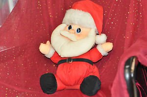 BIG VINTAGE DANDEE SANTA CLAUS CHRISTMAS HOLIDAY CHRIS KRINGLE PLUSH STUFFED