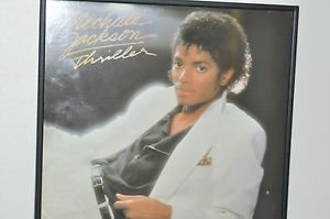 VINTAGE1982 MICHAEL JACKSON THRILLER ALBUM FRAMED 12"VINYL LP