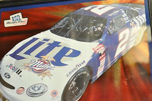 The Miller Lite Mobil 1 Car Rusty Wallace Picture Framed