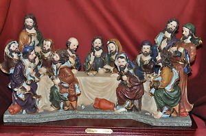 THE LAST SUPPER OF JESUS CHRIST WITH JOHN, PAUL, MARK, MATHEW, Mixed Material