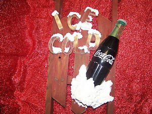 Coca Cola Wood Sled wooden advertizing custom made One of a kind Man Cave