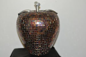 Decorative Multicolor Crystal Apple Made in India Ceramic and Multi-Color