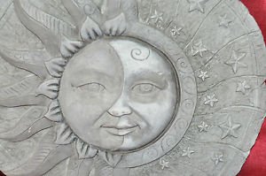STONE TREASURES Crescent Sun And Moon Ethnic Sunshine Wall Decal Pagan Wiccan