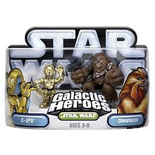 Star Wars Galactic Heroes 2-Pack Figures: Chewbacca and C-3P0