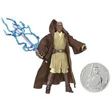 Star Wars Mace Windu Figure with Exclusive Collector Coin