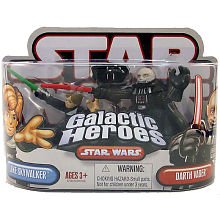 Star Wars Galactic Heroes 2-Pack Figures: Luke Skywalker Darth Vader