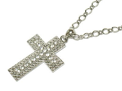 Beautiful Crystal Cross Necklace