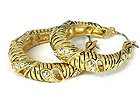 Celtic Style Metal Hoop earrings