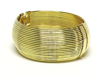 Beautiful Antique Style Multi String Gold Bracelet