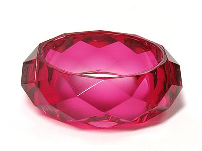Cute Acrylic Multi Cut Bangle Bracelet
