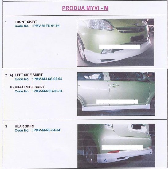 Myvi Mugen Skirting