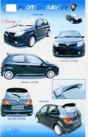 Proton Savvy PU Bodykit