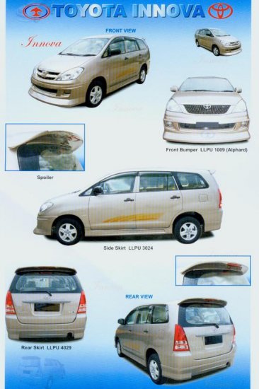 Toyota Innova PU Alphard Conversion PU Bodykit