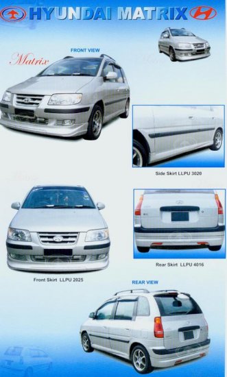 Hyundai Matrix Full Skirting