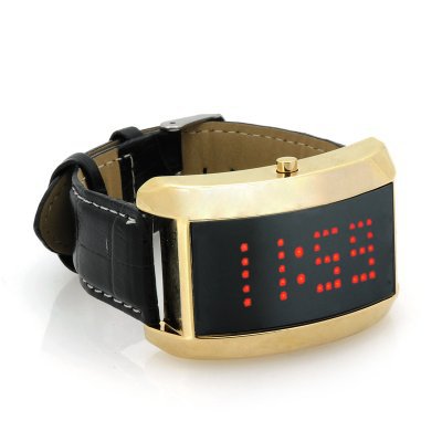 LED scrolling text watch