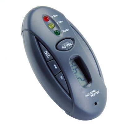 Key chain breathalyzer