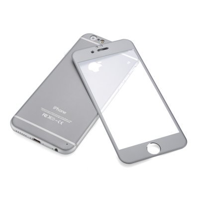 Iphone 6 & 6S 4.7 temper glass, titanium back, scartch and shatterproof (gray)