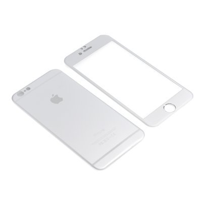 Iphone 6 & 6S 4.7 temper glass, titanium back, scartch and shatterproof (silver)