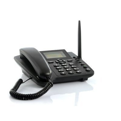 Wireless GSM desktop phone w/SMS function