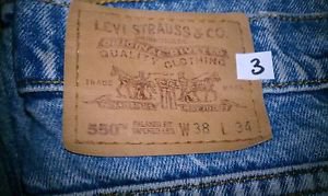 Levi's orange tab 550 Relaxed fit tapered leg 38x34 #3