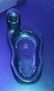Hawaiian Hitchhiker Ashtray 1963 Made From Lava Big Toe Foot Black