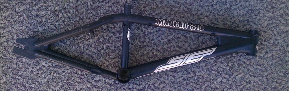 SE Racing Mauler 2.0 Frame Flat Black 20" top tube strong 1020 Certified HI TEN
