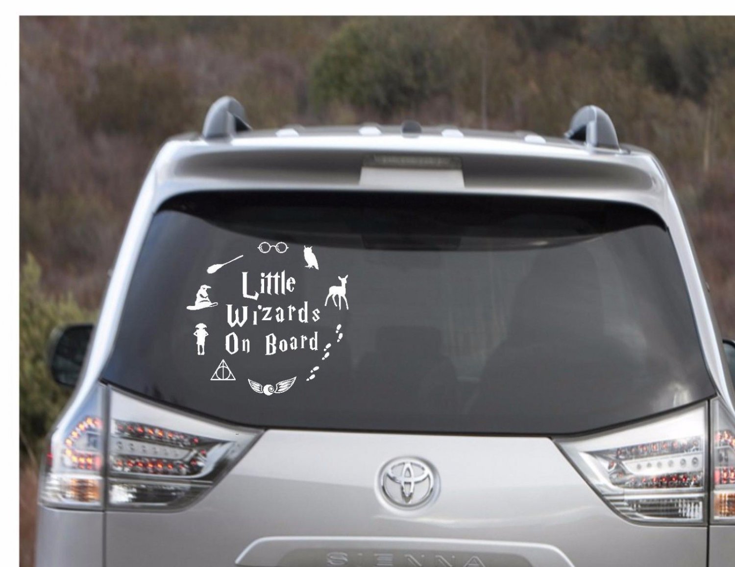 Harry Potter - Little Wizard On Board Decal 5" Round
