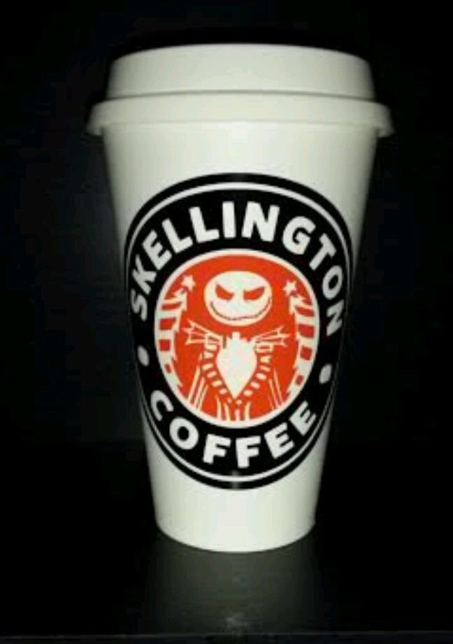 Nightmare Before Christmas Jack Skellington Coffee Travel Mug - black and orange