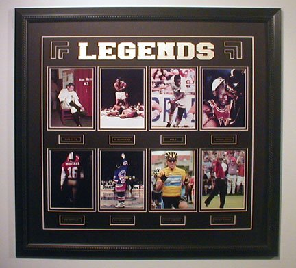 SPORTS GREATEST LEGENDS CUSTOM FRAMED COLLAGE