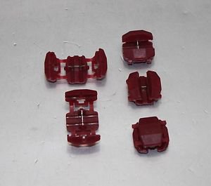 APS 5PCS QUICK SPLICE TWO WIRES CONNECTORS 22-16 GAUGE SCOTCHLOKS INSTANT TAPS