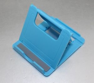 APS Universal Fold stand for MINI PORTABLE PHONE & TABLET STAND HOLDER DOCK blue