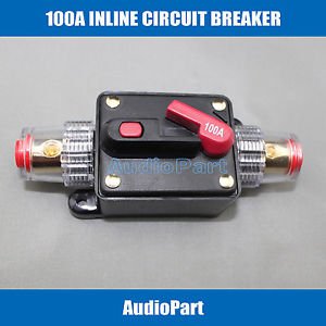 APS US SHIPPING 100A pole 1 Inline Circuit Breaker Fuse for 12V Protection CB04
